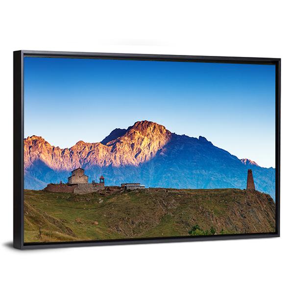 Landscapes With High Mountains Canvas Wall Art-3 Horizontal-Gallery Wrap-25" x 16"-Tiaracle