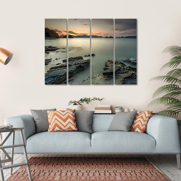 Langkawi Beach In Malaysia Canvas Wall Art-4 Horizontal-Gallery Wrap-34" x 24"-Tiaracle