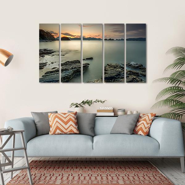 Langkawi Beach In Malaysia Canvas Wall Art-5 Horizontal-Gallery Wrap-22" x 12"-Tiaracle