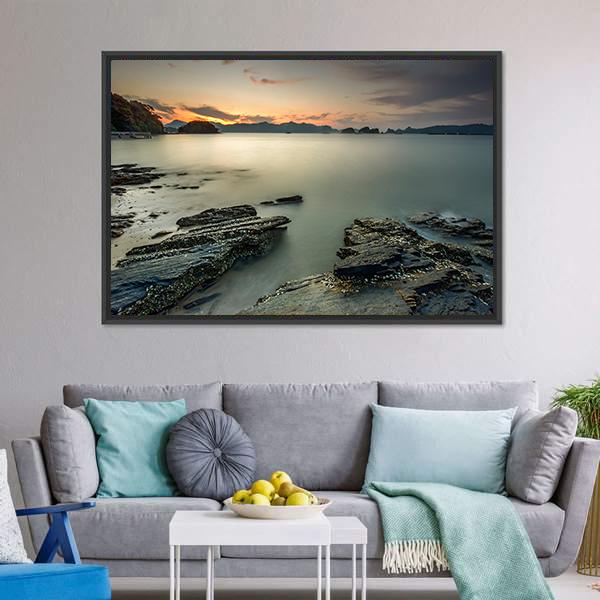 Langkawi Beach In Malaysia Canvas Wall Art-3 Horizontal-Gallery Wrap-25" x 16"-Tiaracle