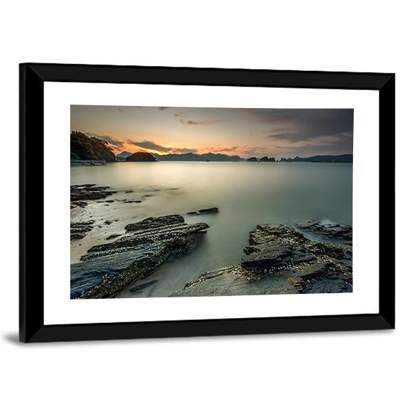 Langkawi Beach In Malaysia Canvas Wall Art-3 Horizontal-Gallery Wrap-25" x 16"-Tiaracle