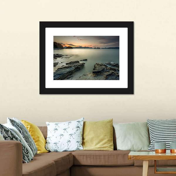 Langkawi Beach In Malaysia Canvas Wall Art-3 Horizontal-Gallery Wrap-25" x 16"-Tiaracle
