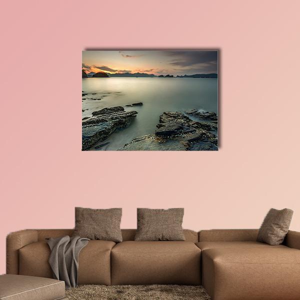 Langkawi Beach In Malaysia Canvas Wall Art-1 Piece-Gallery Wrap-48" x 32"-Tiaracle