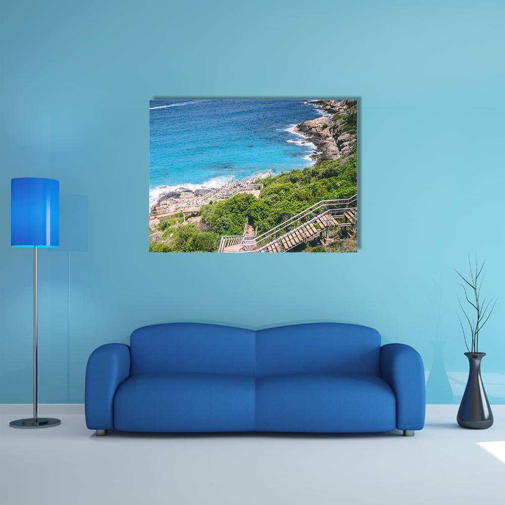 Langkawi Coastline Canvas Wall Art-5 Pop-Gallery Wrap-47" x 32"-Tiaracle