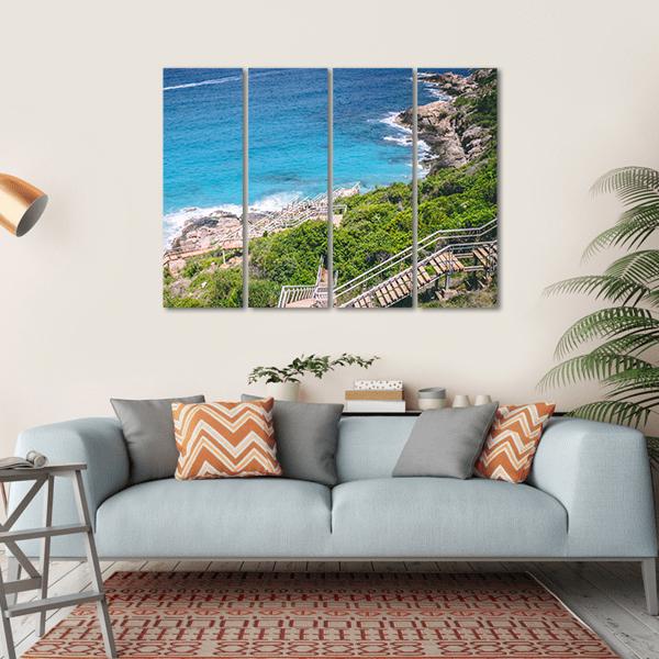 Langkawi Coastline Canvas Wall Art-4 Horizontal-Gallery Wrap-34" x 24"-Tiaracle