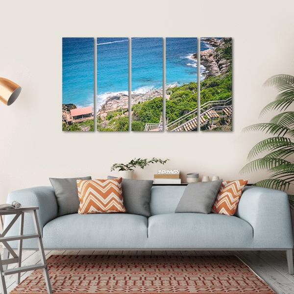 Langkawi Coastline Canvas Wall Art-5 Horizontal-Gallery Wrap-22" x 12"-Tiaracle