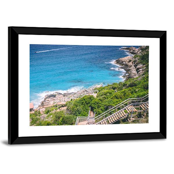 Langkawi Coastline Canvas Wall Art-3 Horizontal-Gallery Wrap-25" x 16"-Tiaracle