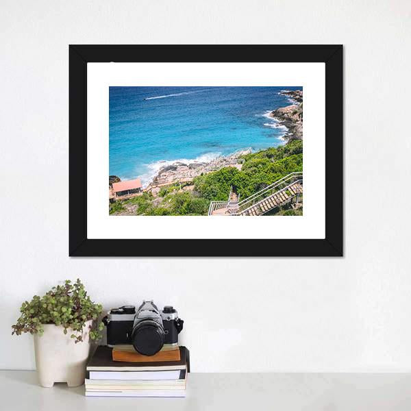 Langkawi Coastline Canvas Wall Art-1 Piece-Framed Print-20" x 16"-Tiaracle