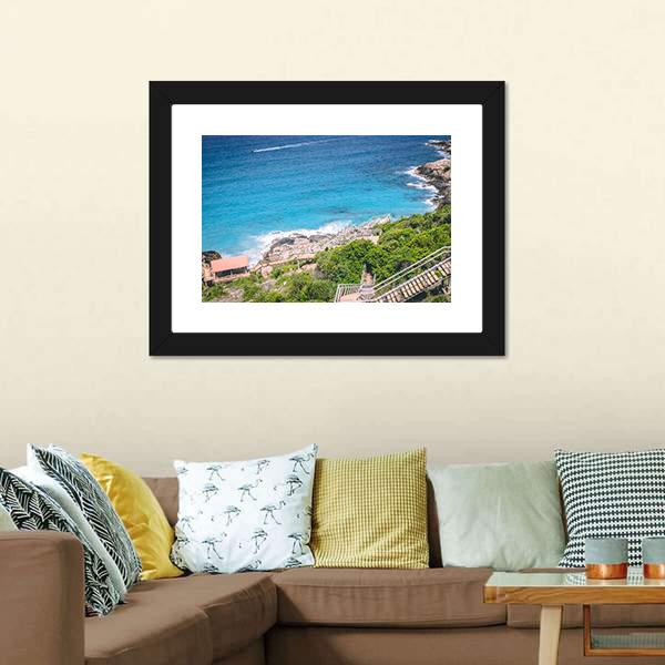 Langkawi Coastline Canvas Wall Art-3 Horizontal-Gallery Wrap-25" x 16"-Tiaracle