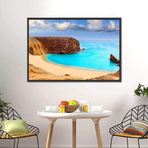 Lanzarote El Papagayo Canvas Wall Art-5 Horizontal-Gallery Wrap-22" x 12"-Tiaracle