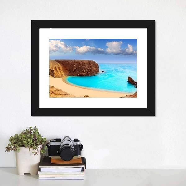Lanzarote El Papagayo Canvas Wall Art-1 Piece-Framed Print-20" x 16"-Tiaracle