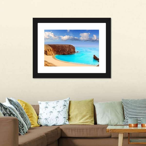 Lanzarote El Papagayo Canvas Wall Art-5 Horizontal-Gallery Wrap-22" x 12"-Tiaracle