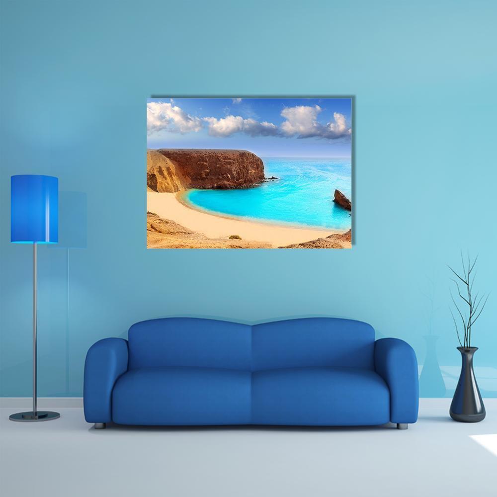 Lanzarote El Papagayo Canvas Wall Art-4 Horizontal-Gallery Wrap-34" x 24"-Tiaracle