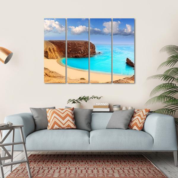 Lanzarote El Papagayo Canvas Wall Art-4 Horizontal-Gallery Wrap-34" x 24"-Tiaracle