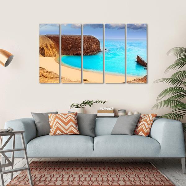 Lanzarote El Papagayo Canvas Wall Art-5 Horizontal-Gallery Wrap-22" x 12"-Tiaracle
