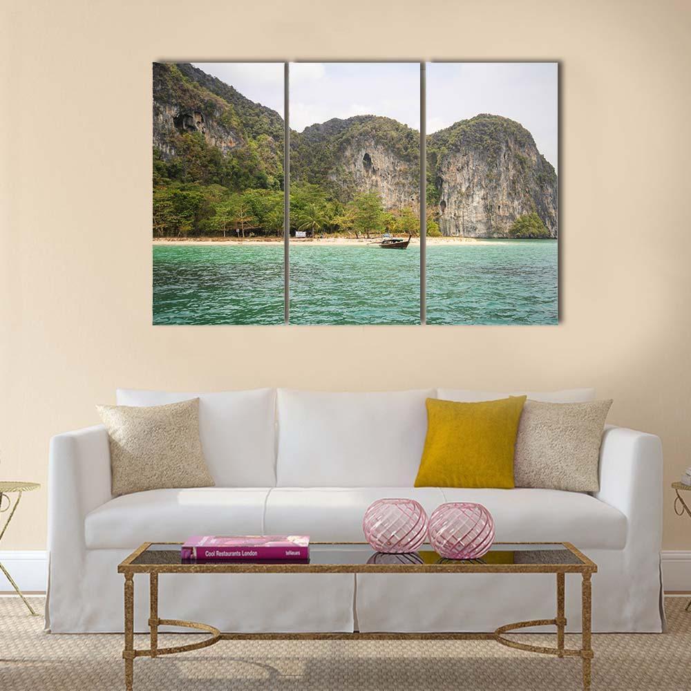 Koh Lao Liang Canvas Wall Art-3 Horizontal-Gallery Wrap-37" x 24"-Tiaracle