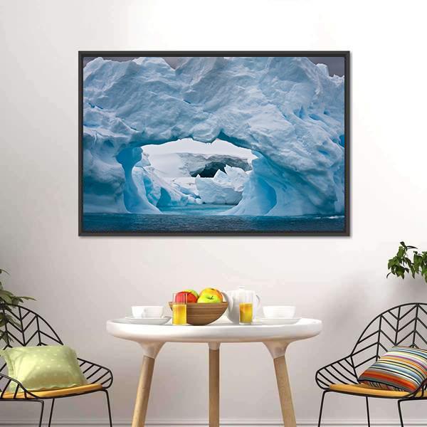 Large Arctic Iceberg Canvas Wall Art-3 Horizontal-Gallery Wrap-25" x 16"-Tiaracle