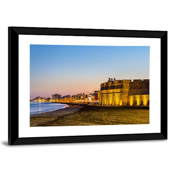 Larnaca Castle Canvas Wall Art-3 Horizontal-Gallery Wrap-25" x 16"-Tiaracle