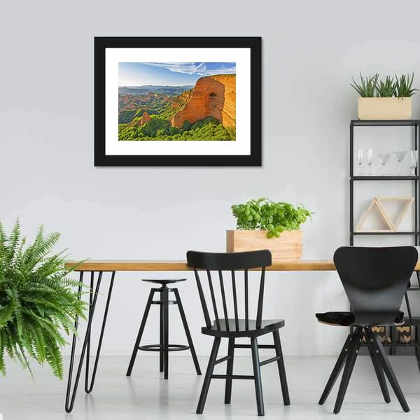Las Medulas Spain Canvas Wall Art-3 Horizontal-Gallery Wrap-25" x 16"-Tiaracle