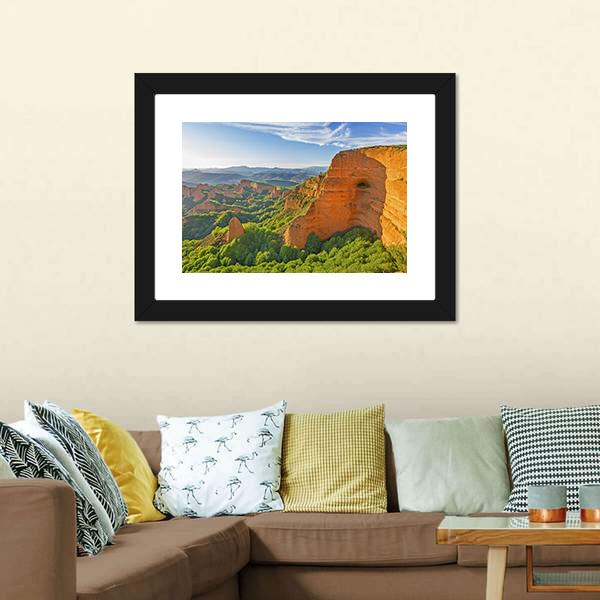 Las Medulas Spain Canvas Wall Art-3 Horizontal-Gallery Wrap-25" x 16"-Tiaracle