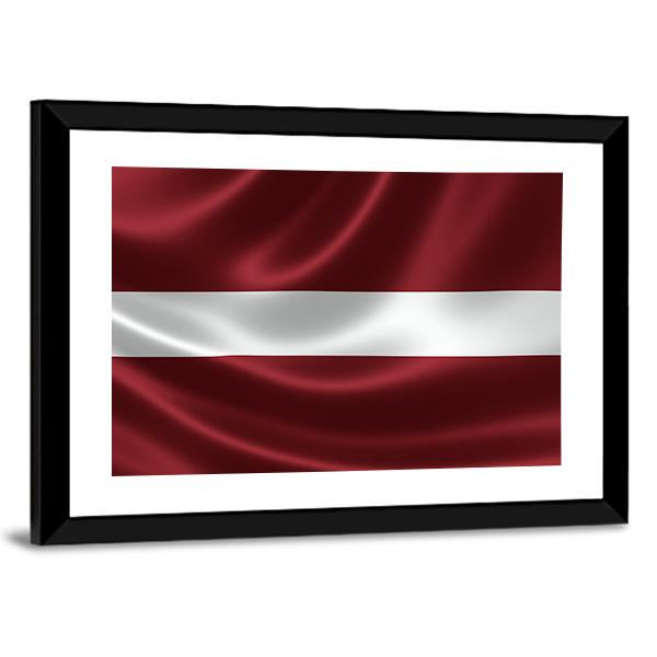 Latvia Flag Canvas Wall Art-5 Horizontal-Gallery Wrap-22" x 12"-Tiaracle