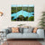 Lava Stones Covered With Moss Canvas Wall Art-4 Horizontal-Gallery Wrap-34" x 24"-Tiaracle