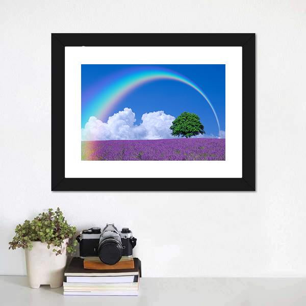 Lavender Fields Panoramic Canvas Wall Art-1 Piece-36" x 12"-Tiaracle