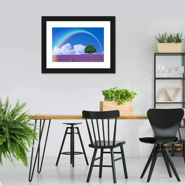 Lavender Fields Panoramic Canvas Wall Art-1 Piece-36" x 12"-Tiaracle