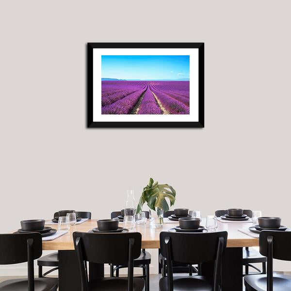 Lavender Flowers Field Canvas Wall Art-3 Horizontal-Gallery Wrap-25" x 16"-Tiaracle