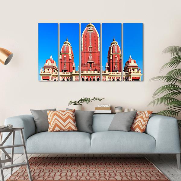 Laxmi Narayan Temple Canvas Wall Art-5 Horizontal-Gallery Wrap-22" x 12"-Tiaracle