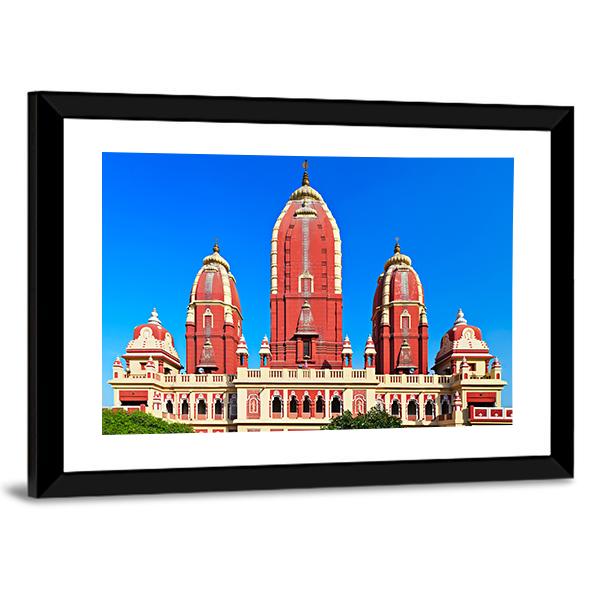 Laxmi Narayan Temple Canvas Wall Art-3 Horizontal-Gallery Wrap-25" x 16"-Tiaracle