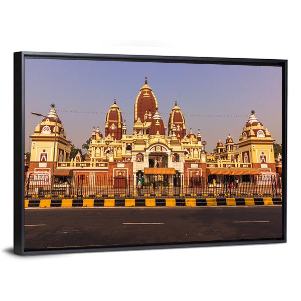 Laxminarayan Temple Canvas Wall Art-3 Horizontal-Gallery Wrap-25" x 16"-Tiaracle