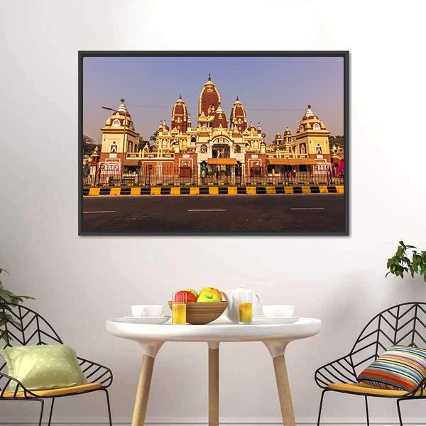 Laxminarayan Temple Canvas Wall Art-3 Horizontal-Gallery Wrap-25" x 16"-Tiaracle