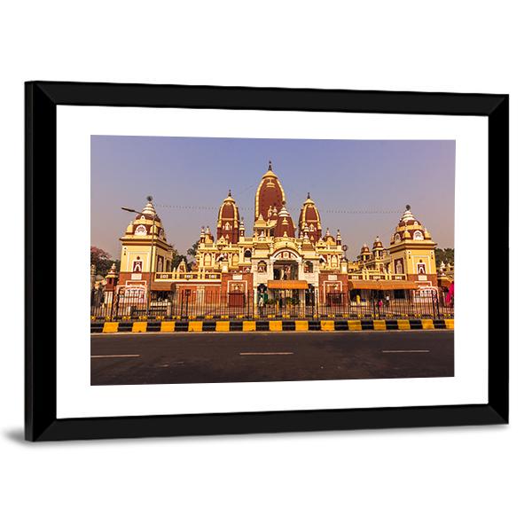Laxminarayan Temple Canvas Wall Art-5 Horizontal-Gallery Wrap-22" x 12"-Tiaracle