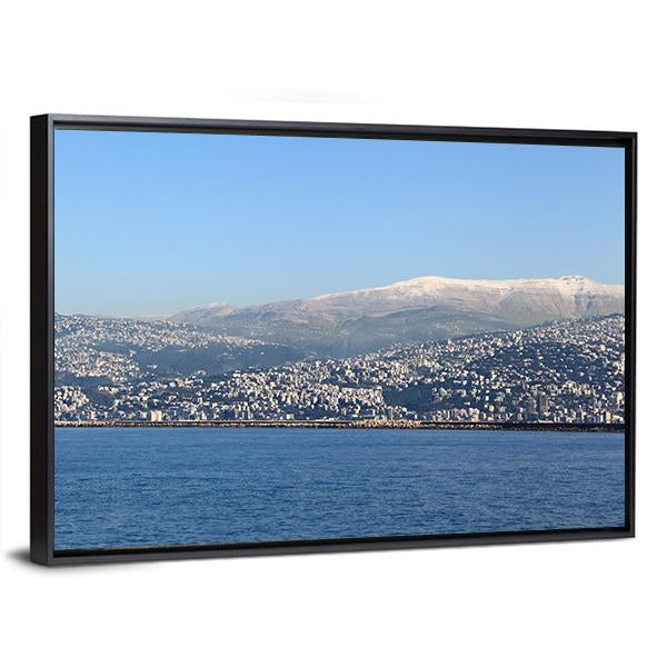 Lebanon Mountain Canvas Wall Art-3 Horizontal-Gallery Wrap-25" x 16"-Tiaracle