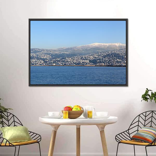 Lebanon Mountain Canvas Wall Art-3 Horizontal-Gallery Wrap-25" x 16"-Tiaracle