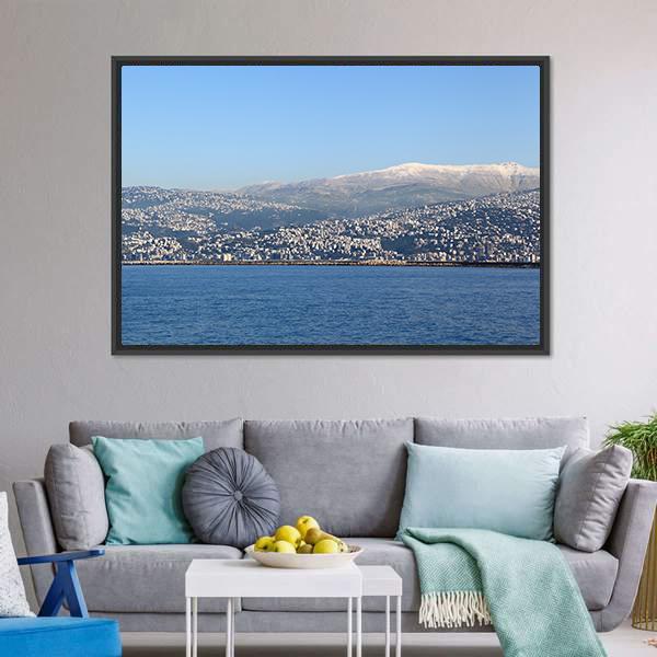 Lebanon Mountain Canvas Wall Art-3 Horizontal-Gallery Wrap-25" x 16"-Tiaracle