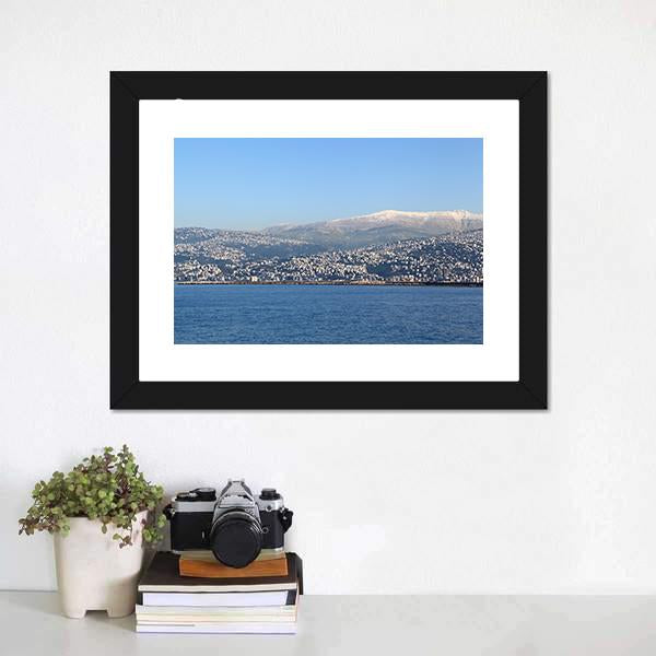 Lebanon Mountain Canvas Wall Art-1 Piece-Framed Print-20" x 16"-Tiaracle
