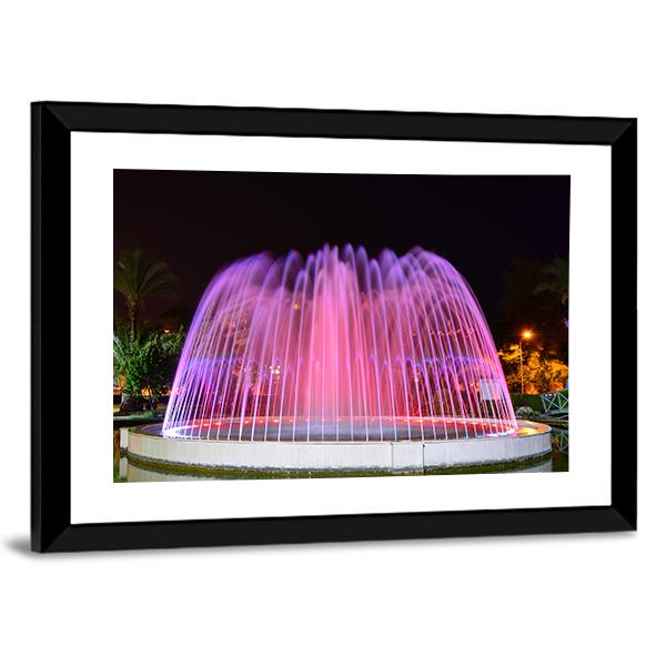 LED Lighted Fountain Canvas Wall Art-3 Horizontal-Gallery Wrap-25" x 16"-Tiaracle