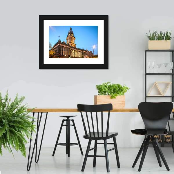 Leeds Town Hall Canvas Wall Art-5 Horizontal-Gallery Wrap-22" x 12"-Tiaracle