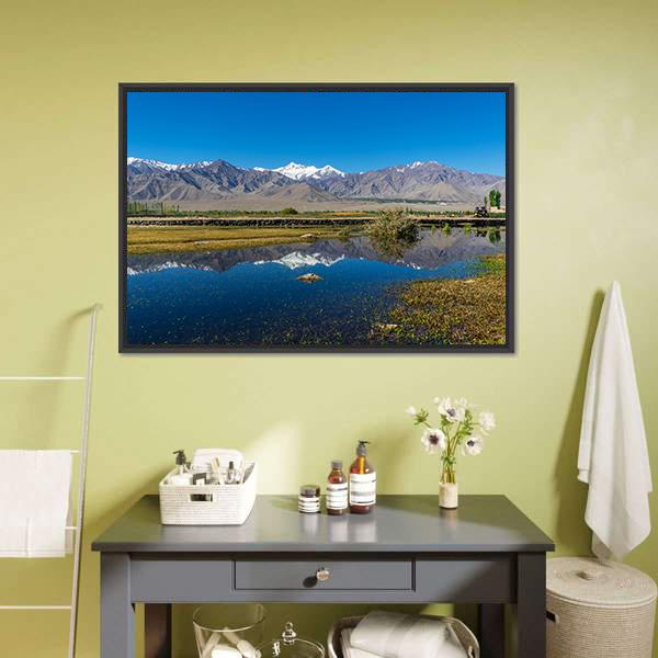 Leh Ladakh India Canvas Wall Art-1 Piece-Floating Frame-24" x 16"-Tiaracle