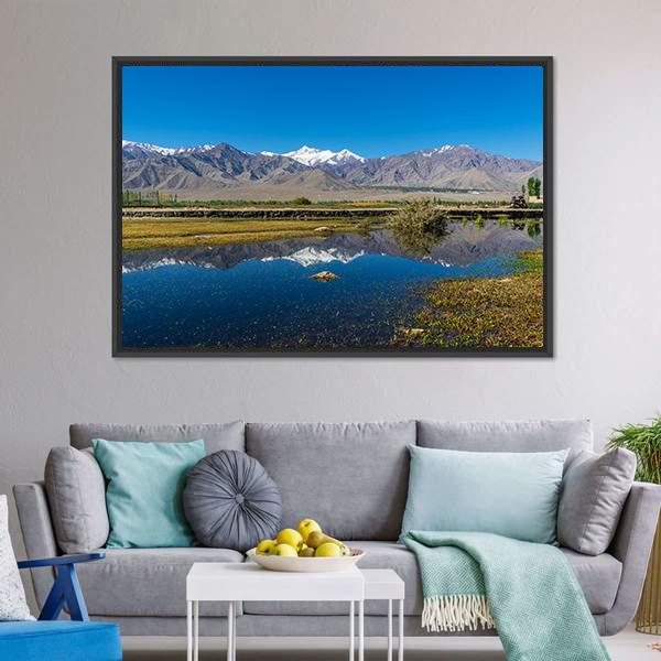 Leh Ladakh India Canvas Wall Art-3 Horizontal-Gallery Wrap-25" x 16"-Tiaracle