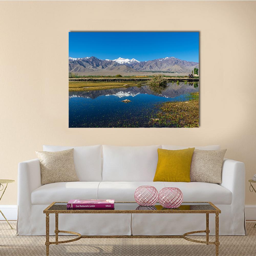 Leh Ladakh India Canvas Wall Art-1 Piece-Gallery Wrap-48" x 32"-Tiaracle