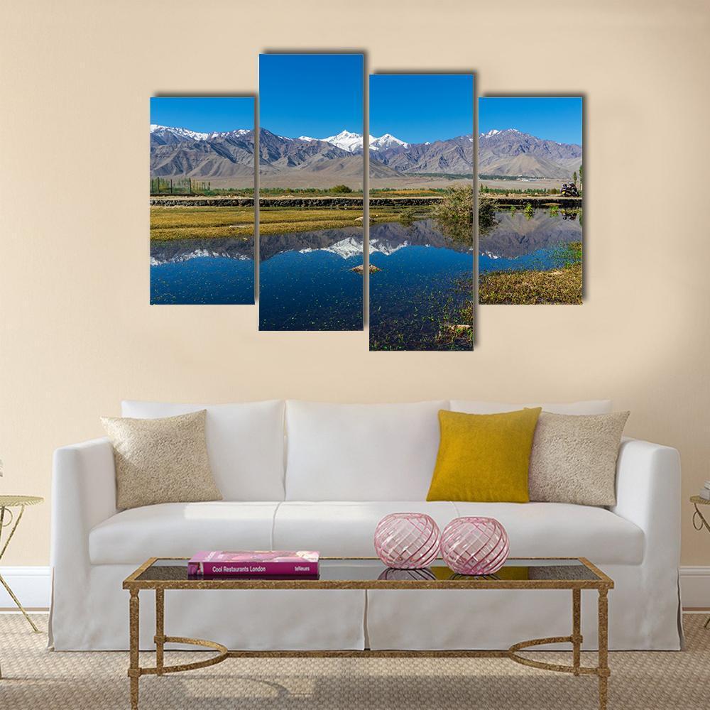 Leh Ladakh India Canvas Wall Art-4 Pop-Gallery Wrap-50" x 32"-Tiaracle
