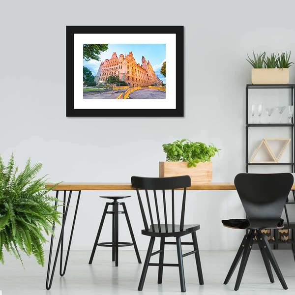 Leipzig Neues Rathaus Canvas Wall Art-3 Horizontal-Gallery Wrap-25" x 16"-Tiaracle