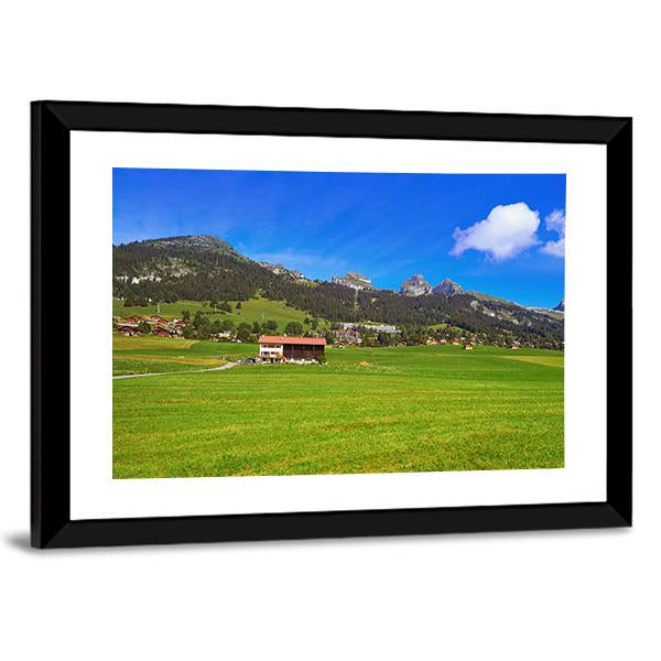 Leysin In Alps Switzerland Canvas Wall Art-3 Horizontal-Gallery Wrap-25" x 16"-Tiaracle