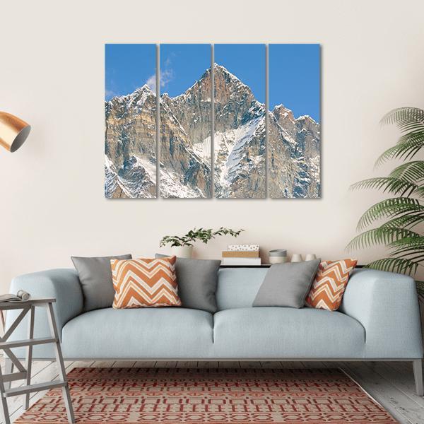 Lhotse Peak In Nepal Canvas Wall Art-4 Horizontal-Gallery Wrap-34" x 24"-Tiaracle