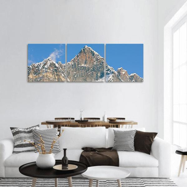 Lhotse Peak In Nepal Panoramic Canvas Wall Art-1 Piece-36" x 12"-Tiaracle