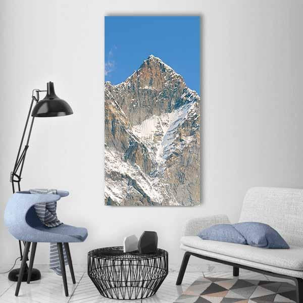 Lhotse Peak In Nepal Vertical Canvas Wall Art-1 Vertical-Gallery Wrap-12" x 24"-Tiaracle