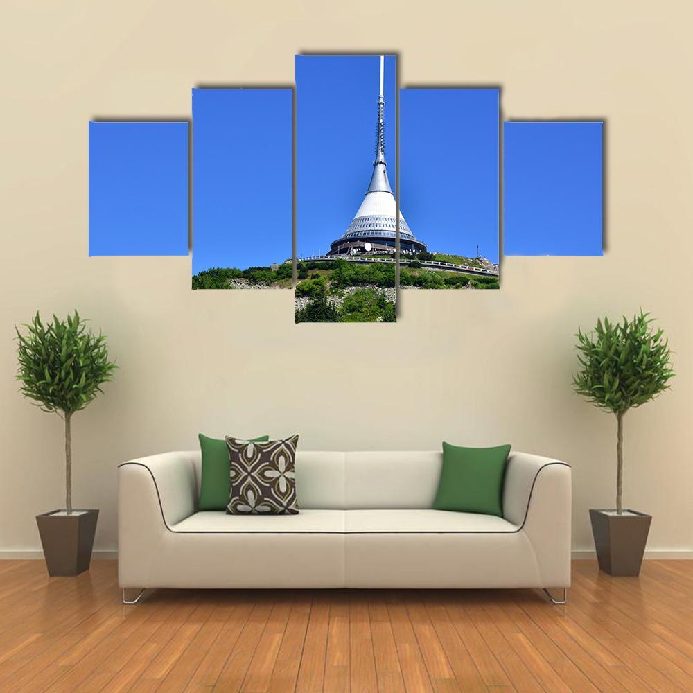 Liberec In The North Of The Czech Republic Canvas Wall Art-5 Star-Gallery Wrap-62" x 32"-Tiaracle